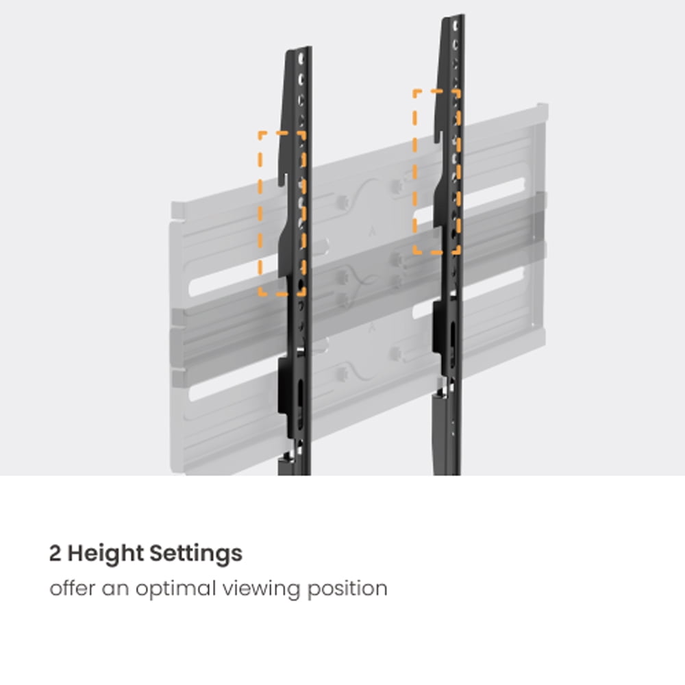 Economy Full-Motion Dual-Arm TV Wall Mount: Up to 37" to 80" Screens