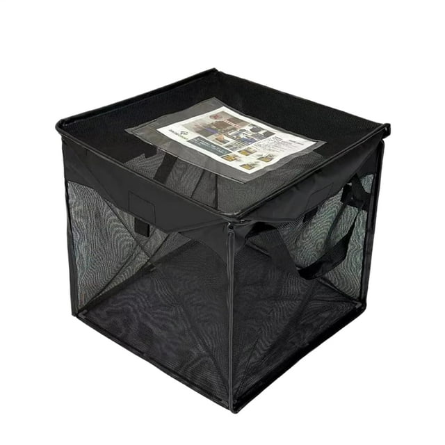 Foldable Outdoor Trash Can | 125L Recycling Bin with Lid for Motorhome Travel, Kitchen Waste Storage, Camping Garbage Container, Lawn Cleaning,A