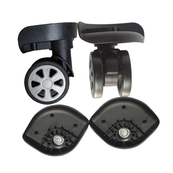 1 par de ruedas de repuesto de maleta ruedas giratorias universales para equipaje maleta Trolley negro