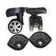 thumbnail image 1 of 1 par de ruedas de repuesto de maleta ruedas giratorias universales para equipaje maleta Trolley negro, 1 of 7
