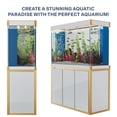 thumbnail image 3 of Aqua Dream 175 Gallon Tempered Glass All-in-one Aquarium White and Gold, 3 of 6