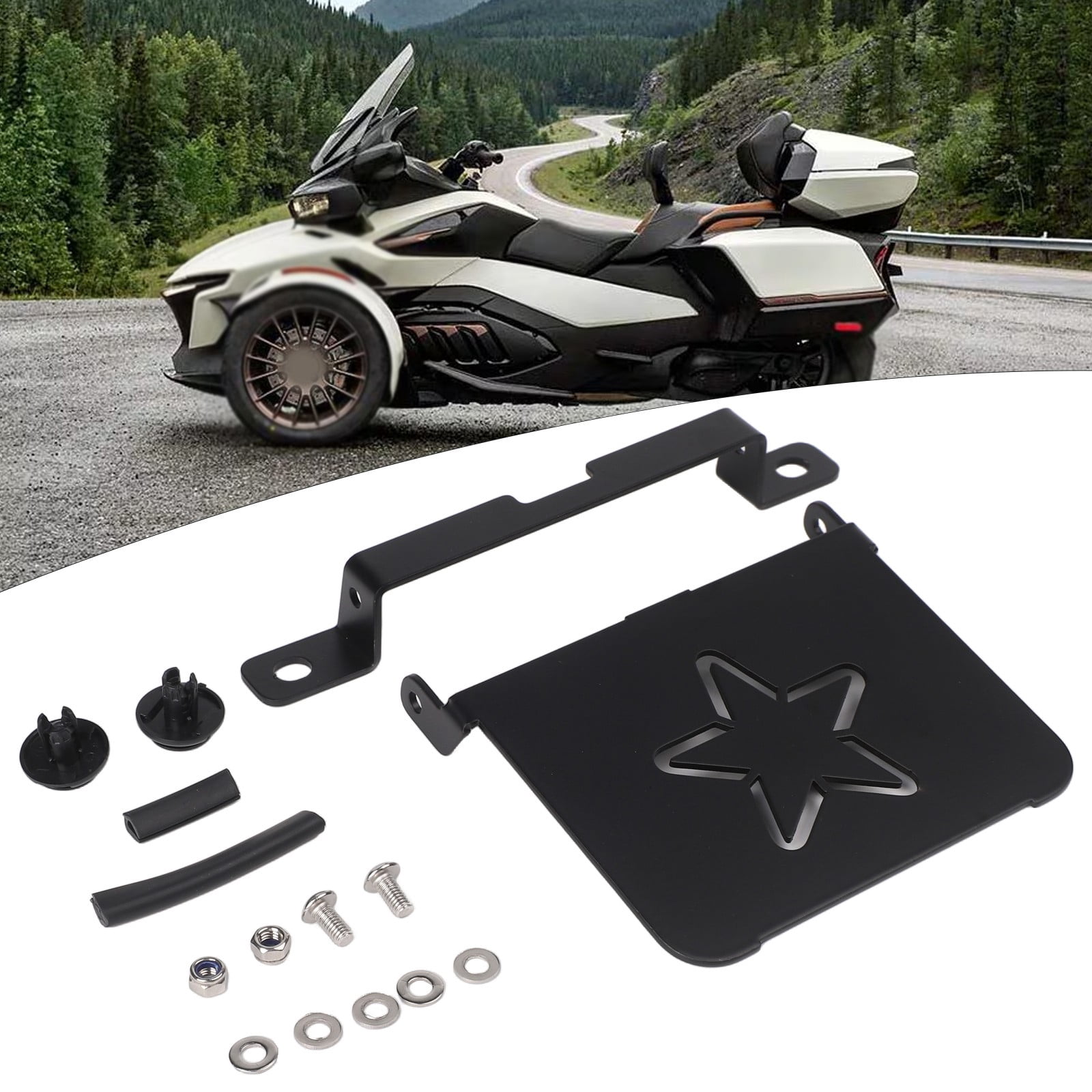 Wodtesl Performance Flip Seat Support Bracket For Can-Am Spyder RT (2020+) Black Car Seat Bracket Seat Bottom Engines Accessories