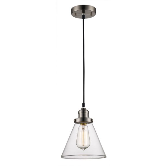 Trans Globe Lighting Pnd-1079 Jenny 1 Light 7-1/2" Wide Mini Pendant - Nickel