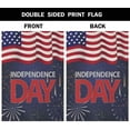 thumbnail image 3 of Independense Day Burlap Garden Flag Double Sided Premium Fabric Fourth of July Fireworks Background Usa Independence Day Outdoor Decoration Banner for Yard Lawn 12.5" x 18", 3 of 6