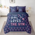thumbnail image 2 of Feelyou Girl Weightlifting Twin Bedding Sets 7pcs, Princess Bow Bedding Comforter Set, 2 of 8