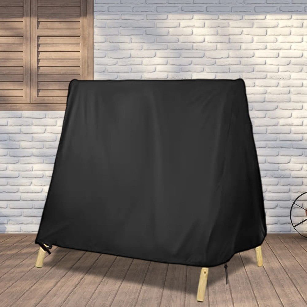 A Frame Patio Swing Cover Waterproof 210D Oxford Outdoor Furniture Protector with Wind-Resistant Design