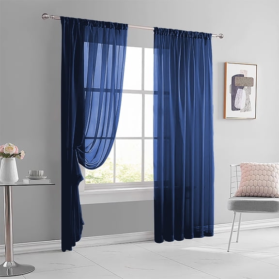 Soft Light Filtering Window Curtains, Seamless Rod Pocket Drapes for Living Rooms and Bedrooms, Modern Enhancing Fabric with Gentle Natural Light Diffusion, Home Decor Set