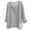 Gray, variant on JIUKE Cotton Linen Tops for Men Long Sleeve Shirts Notch V Neck Oversized Comfy Lightweight Casual Blouses