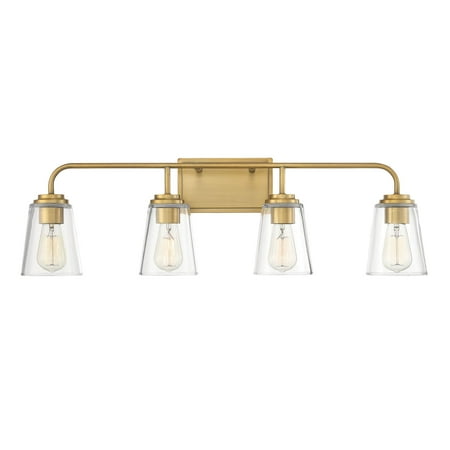 

Trade Winds Lighting TW100050-NB Wickford 4 Light Bathroom Vanity Light in Natural Brass