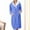 Blue, variant on Fuzzy Robes for Women Hooded Graphic Printed Front Long Bathrobe Warm House Robe Sleepwear with Pockets