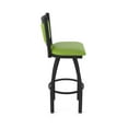 thumbnail image 4 of 870 Hadleigh 25" Swivel Counter Stool with Black Wrinkle Finish and Canter Kiwi Green Seat and Back, 4 of 5
