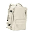 thumbnail image 4 of Bolsa de viaje de gran capacidad, mochila para hombre, bolsa de almacenamiento impermeable, accesorios con Beige, 4 of 9