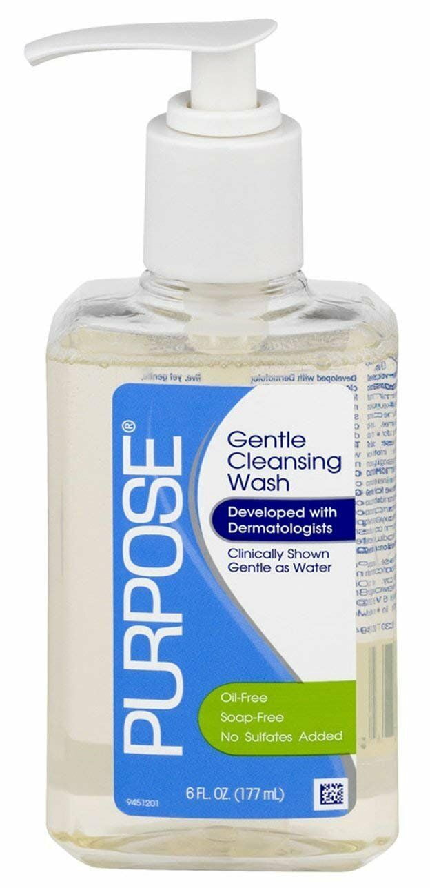 Purpose Gentle Cleansing Wash, 6 fl oz Each (Pack of 3)