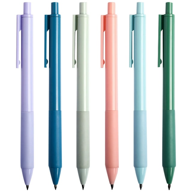 6Pcs Everlasting Pencil Erasable Pencil Inkless Pencil Sharpen Free Pencil No Ink Pen for Drawing