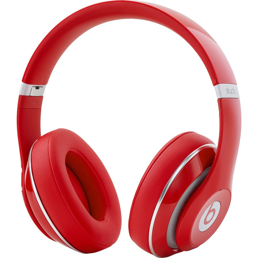 beats red wired headphones