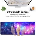 thumbnail image 5 of Deep Universe Space and Stars Desk Mat,Large Galaxy Space Gaming Keyboard Mouse Pad,Non-Slip Rubber Base Desk Pad Thick Stitched Edges Waterproof Mousepad Mouse Mat 31.5"x11.8", 5 of 6