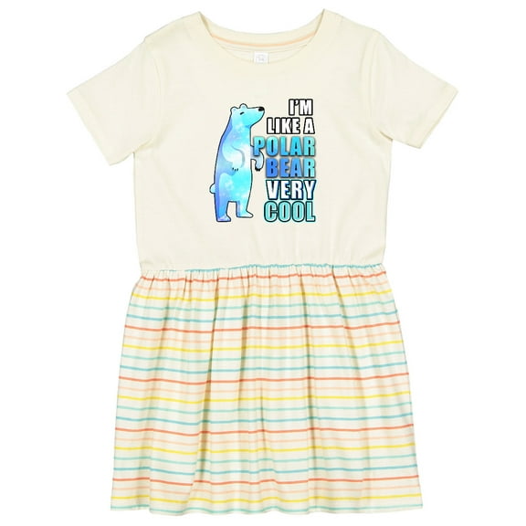 Inktastic Funny Polar Bear Girls Toddler Dress