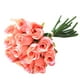thumbnail image 1 of Ramo de flores de rosas artificiales, flores de seda, boda, fiesta nupcial, decoración del hogar (naranja rosa), 1 of 2