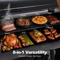 thumbnail image 5 of Z GRILLS Upgrade 567 Sq.in Cooking Area Wood Pellet Grill & Smoker 8 in 1 BBQ Smoker with PID Controller, 10 Lbs Hopper, Storage Shelf for Outdoor BBQ, 5 of 14