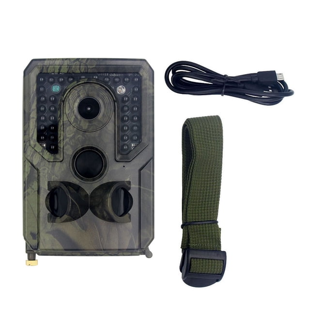 Infrared Game Camera Camera Waterproof 1080P Trail Camera Outdoor Motion Detection Cam Camouflage 32G Memory Card, Card Reader ,Lightweight Compact