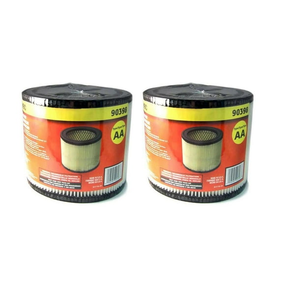 2 Cartridge Filter Fits For Shop Vac 903-98 90398 9039800 903-98-00 Type AA Wet/