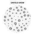 thumbnail image 4 of ZICANCN Round Table Cloths 60 Inch, Puppy Paw Print Table Cover Waterproof Washable Outdoor Picnic Tablecloth, 4 of 8