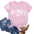 thumbnail image 1 of Fiudx Ofertas Del Día Tops con Estampado de Moda para Mujer, Blusa de Manga Corta, Camisetas Divertidas con Cuello Redondo, 1 of 3