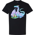 thumbnail image 3 of Inktastic Blue Easter Dragon with Painted Eggs T-Shirt, 3 of 5