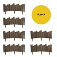 thumbnail image 2 of 8"H x 134"L Backyard X-Scapes Caramel Brown Bamboo Garden Edging for Landscaping Flexible (6-Pack), 2 of 5