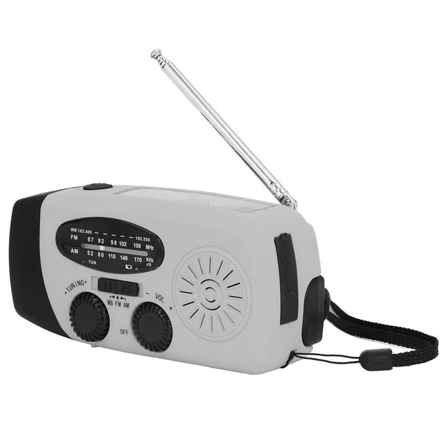 Emergency Radio,Hand Crank Solar Radio Radio Flashlight Solar Radio Enhanced Durability