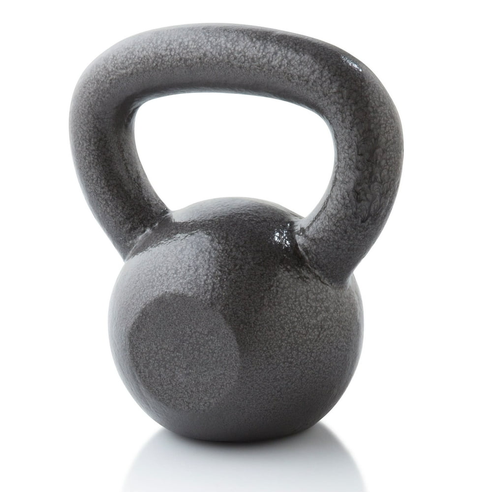 Weider 50 lb. Cast Iron Kettlebell with Durable Hammertone Finish, Sold