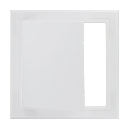 Uxcell 6 x 6 inch Self-Adhesive Access Panel, ABS Plumbing Access Doors Easy Wall Hole Cover, White