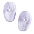 thumbnail image 4 of 2x cubiertas de silicona para los oídos, tapones para los oídos de peluquería, orejeras profesionales reutilizables impermeables para teñir el cabello violeta claro, 4 of 10
