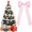 A, variant on Clearance Under $4 Christmas Bows, 12PCS Velvet Bow Decor Pink, One Size Cloth Xmas Tree Wreath Gift Wrap