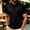 Black, variant on Men's Summer Ice Silk Short-Sleeve Base Layer Shirt