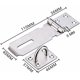 thumbnail image 2 of Herrajes para puertas y ventanas Cerrojo de candado de acero inoxidable, Cerrojo y clip de alta resistencia con tornillos, Cerrojo de puerta Cerradura de puerta Pestillo de cobertizo Clip de candado, 2 of 5
