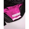 thumbnail image 7 of SiiRoh Kids Girls Sparkly Sleeveless Asymmetrical Gymnastics Leotard Ruched Ballet Lyrical Dance Dress Hot Pink 6, 7 of 7