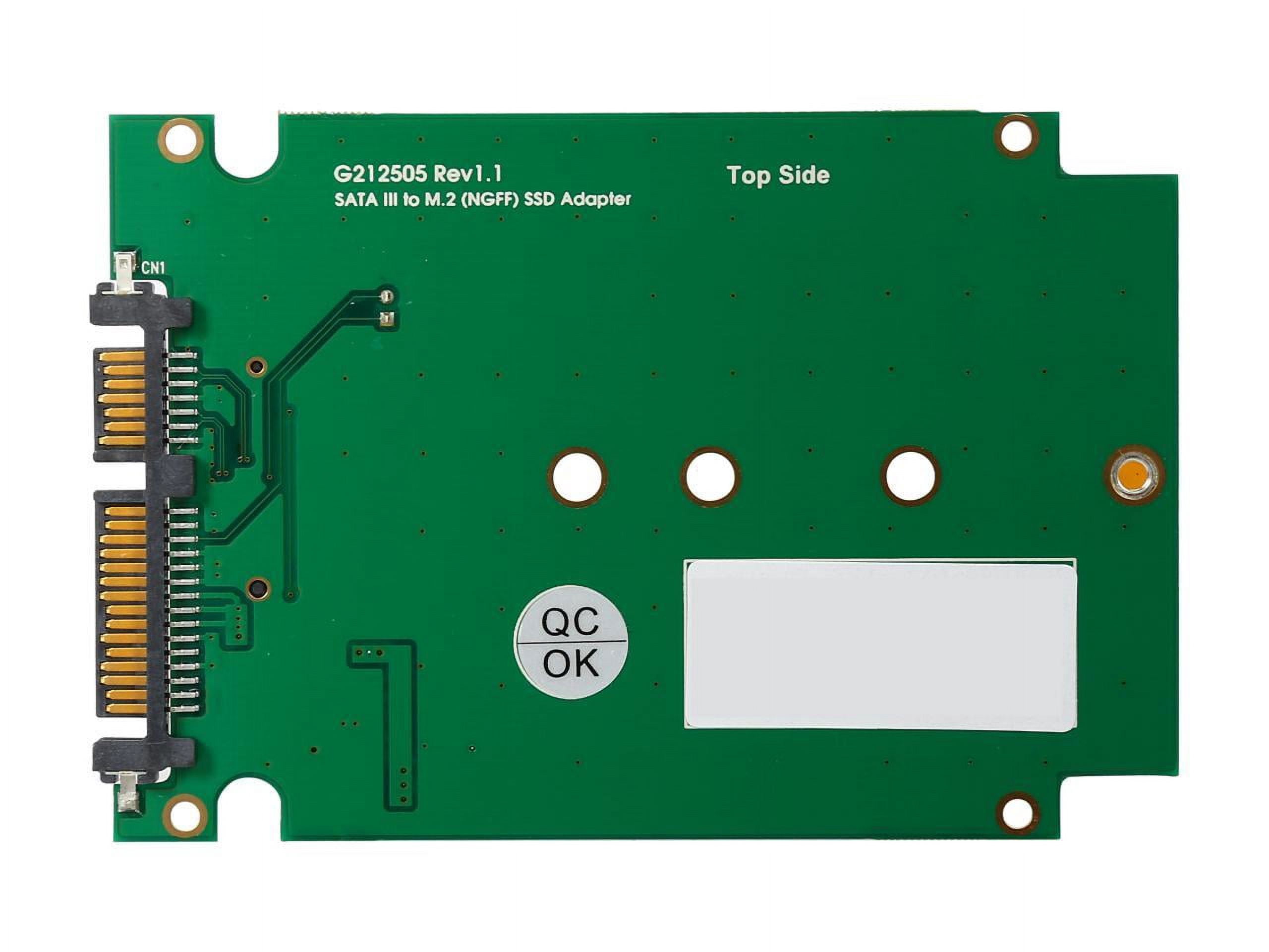 SYBA SY-ADA40092 2.5" SATA III to M.2 (NGFF) SSD Enclosure with Complete Screw Set