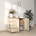 thumbnail image 6 of vidaXL Sideboard HAMAR Modern Solid Pinewood, Gray, 1-Count, 44.5 in L x 15.7 in W x 31.5 in H, 6 of 30