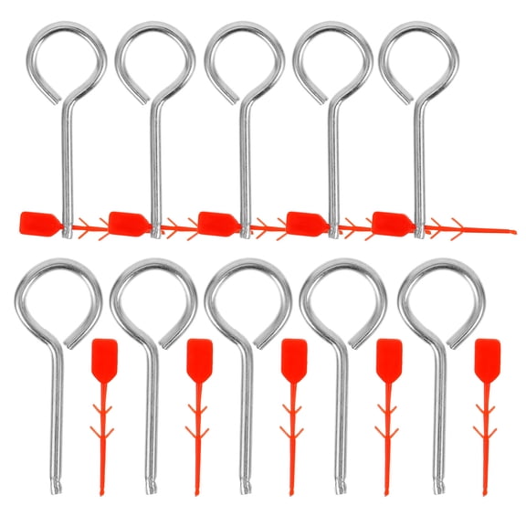 Pawsdot 10Pcs Fire Extinguisher Replacement Lock Pins Metal Pull Pins Assorted Color Practical Use