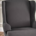 thumbnail image 2 of Stretch Sensations - Optic Stretch Furniture Protector Slipcover - Loveseat, Grey (1 pieces), 2 of 8