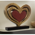 thumbnail image 4 of Decozen Home Decor Wooden Heart Sculpture – Gifts for Mom on Mother’s Day or Birthday – Heart-Shaped Acacia Wood Figurine Decor, Perfect for Home, Office, or Tabletop Display, 4 of 8