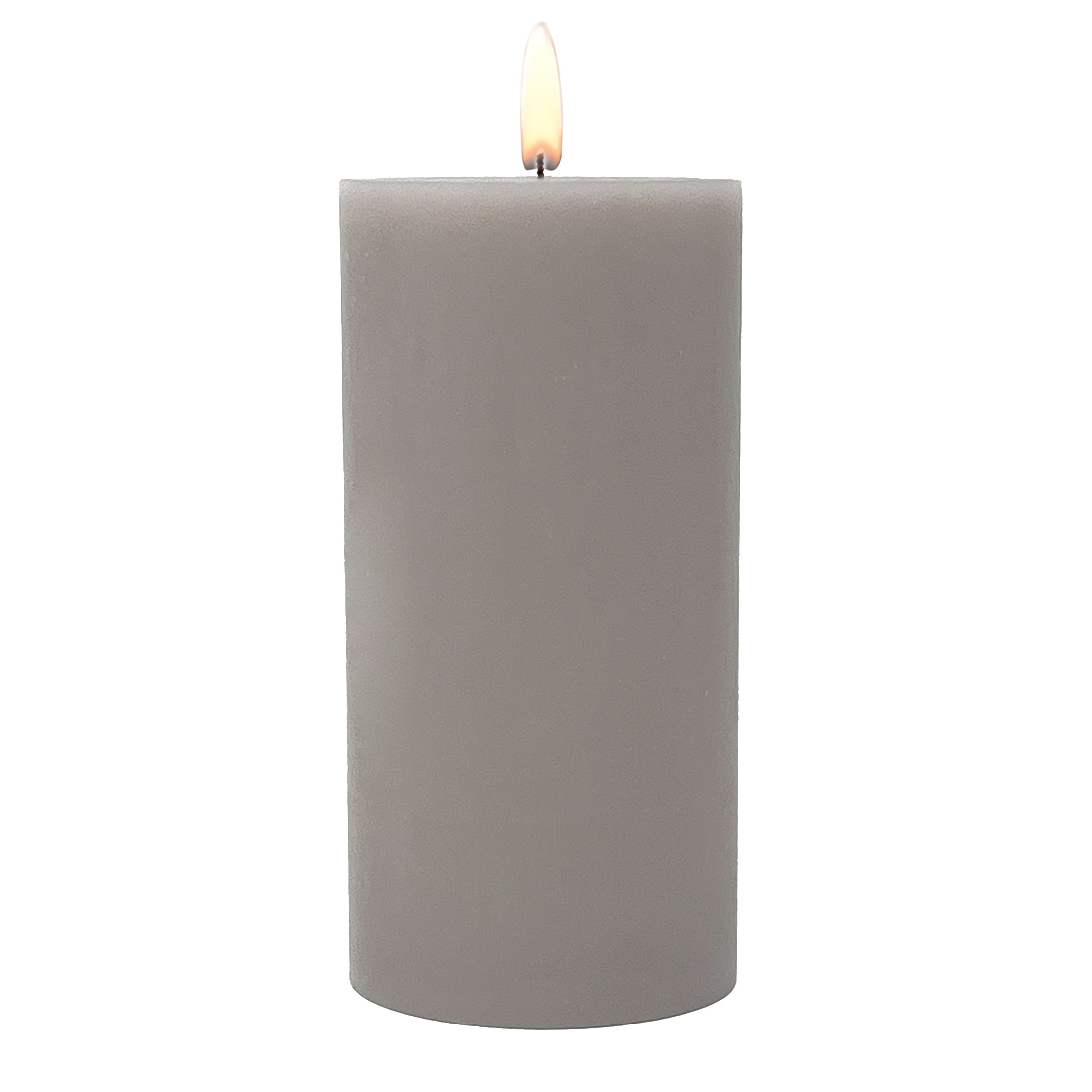 Mainstays Single Wick 3" x 6" Pillar Candle, Unscented, Taupe