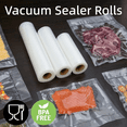 thumbnail image 2 of Rollo de bolsas de sellado al vacío de 500CM, diseño de malla antideslizante, almacenamiento de ahorro de alimentos, plástico grueso, mantiene el embalaje fresco para máquina selladora al vacío, 2 of 5