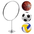 thumbnail image 2 of Paquete de 5 soportes para pelotas, montaje en pared, estante de almacenamiento para pelotas de ejercicio deportivo, organizador para exhibición de baloncesto V, 2 of 5