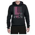 thumbnail image 2 of Nurse Flag Heartbeat Hero Caregiver Nurse Gift | Mens Independence Day Hooded Sweatshirt Graphic Hoodie, Black, Small, 2 of 4