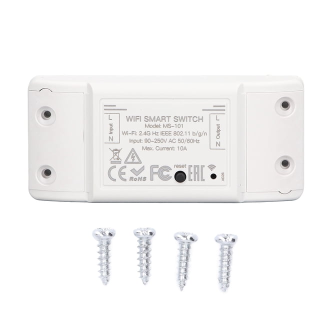 Módulo de interruptor de luz inteligente Módulo de interruptor WiFi Soporte de control de voz Temporización Dispositivos inteligentes Módulo de control de encendido y apagado para taller de almac