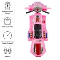 thumbnail image 3 of Lil’ Rider Electric Motorcycle for Kids - 3-Wheel Battery-Powered Toy Motorcycle for Kids Ages 3 to 6, (Pink), 3 of 8