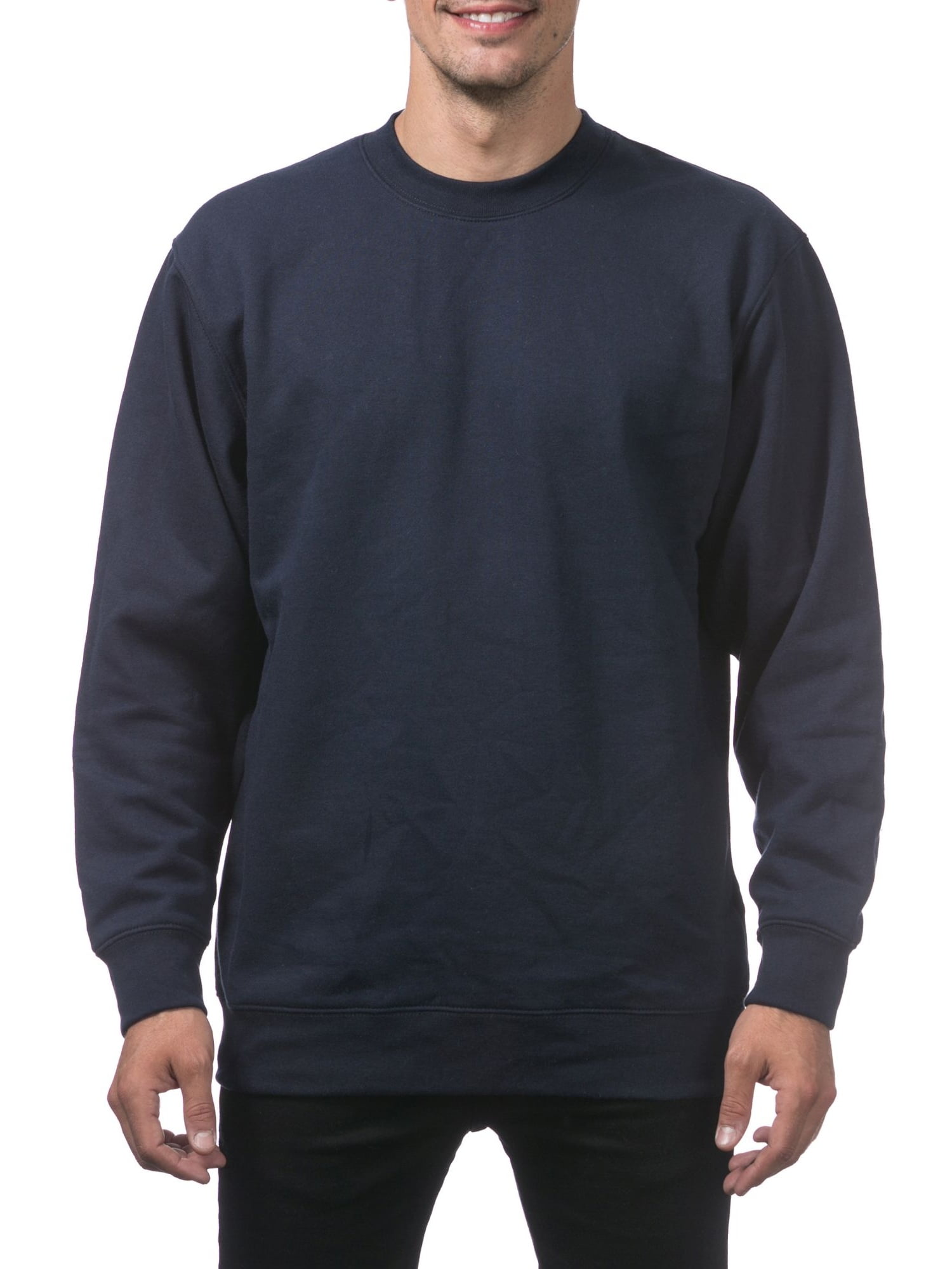 Pro Club - Pro Club Men's Comfort Plain Blank Crew Neck Fleece Pullover