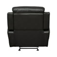 thumbnail image 4 of OakvillePark Holverson Faux Leather Upholstered Glider Reclining Chair, Black, 4 of 8